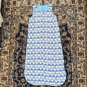 Little Sleepies Blue Rainbows Bamboo Viscose Sleepy Bag in Winter Weight